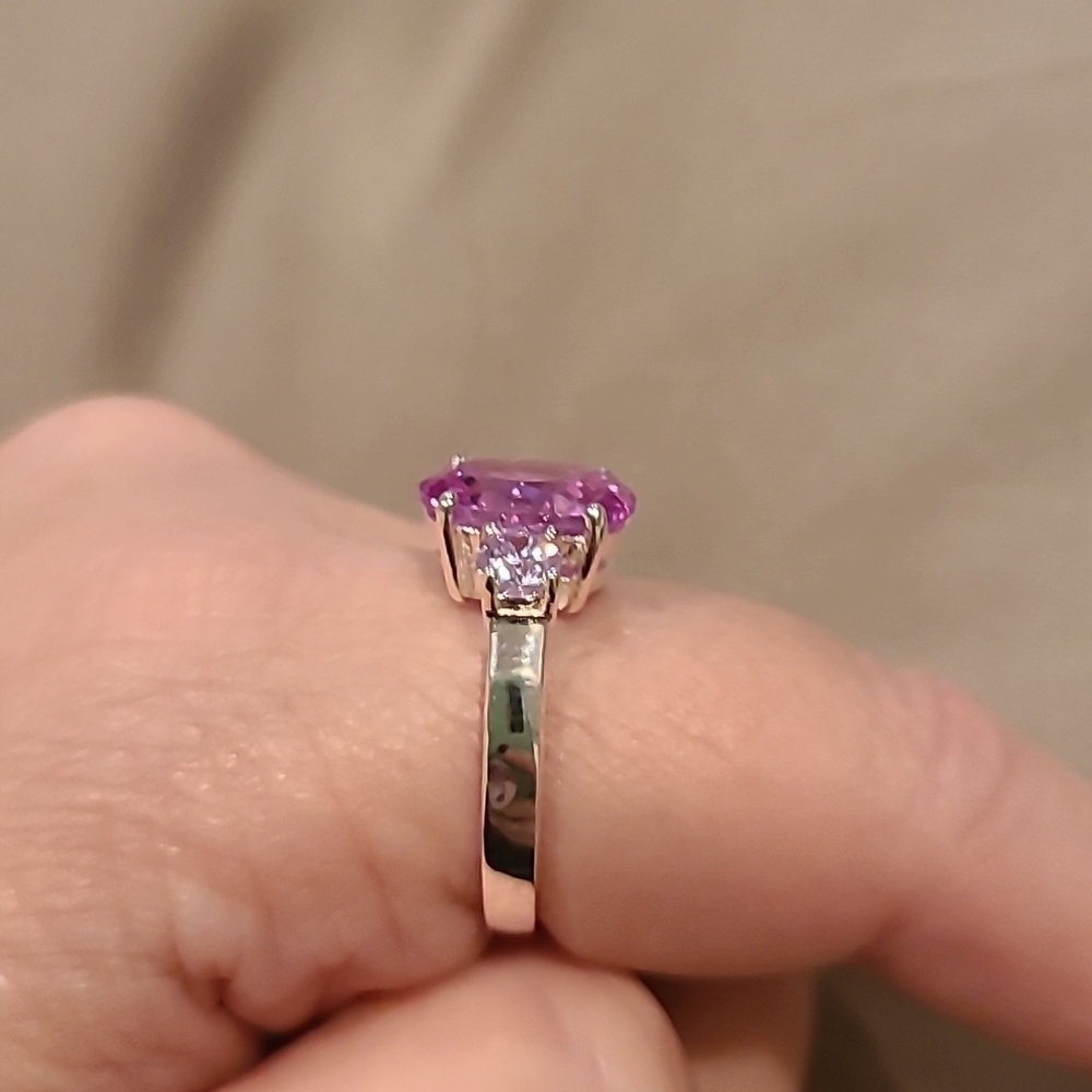 Cubic zirconia sterling silver ring - Picture 3 of 8